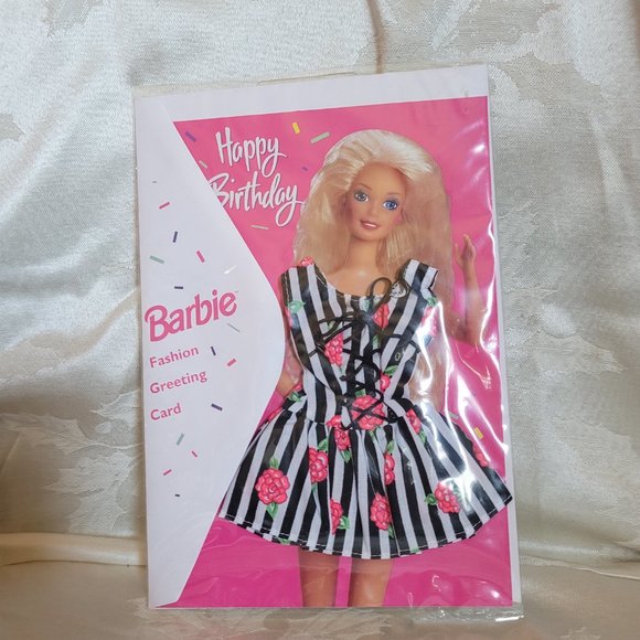 Vintage Barbie Fashion Birthday Card - Picture 10 of 10